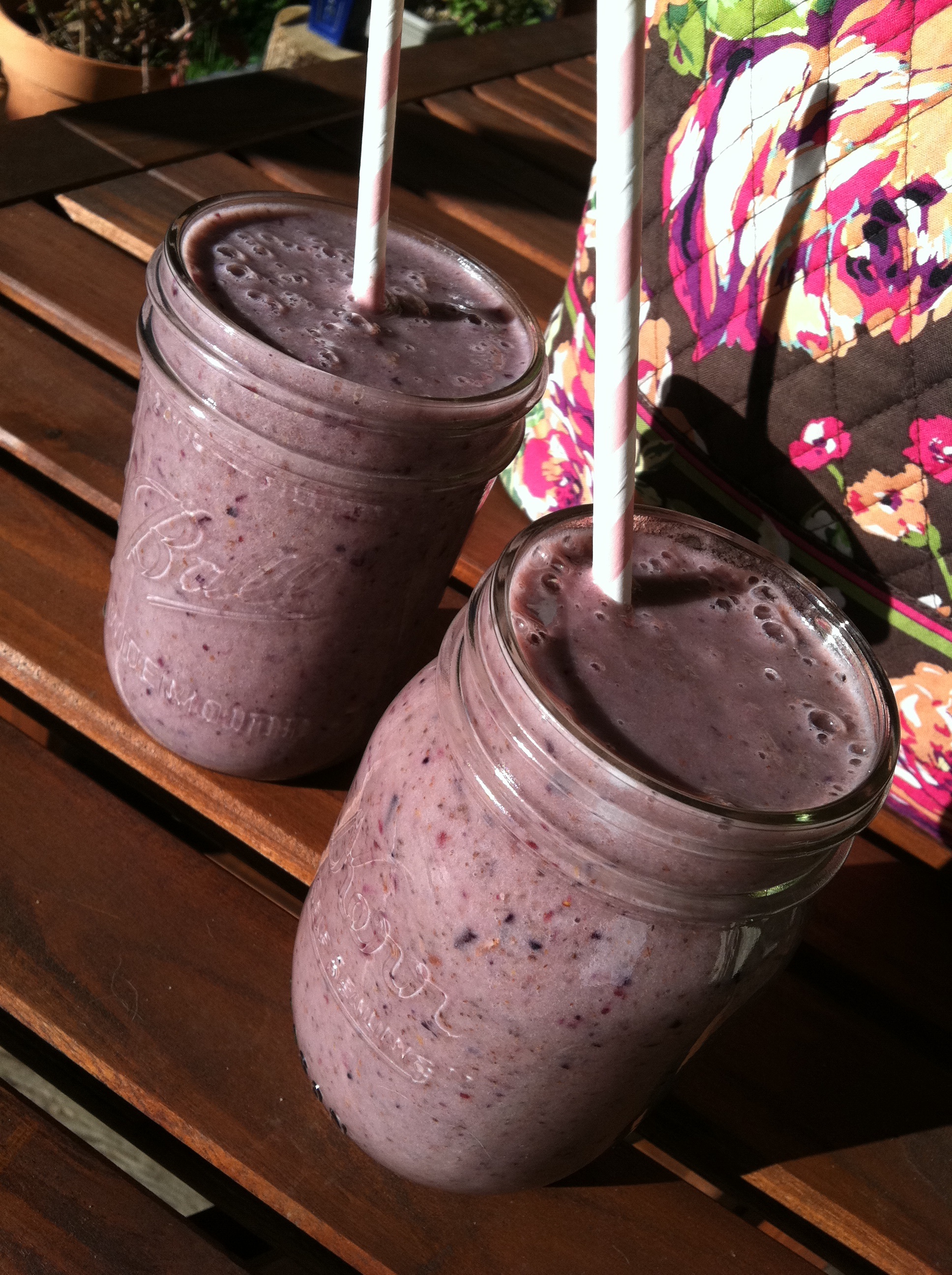Berry Banana Chia Flax Smoothie! My Vegan Journal