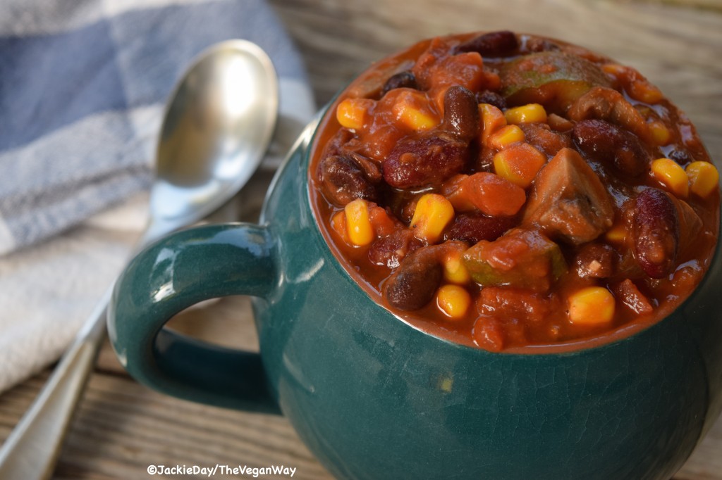 Three Sisters Chili Recipe from The Vegan Way by Jackie Day