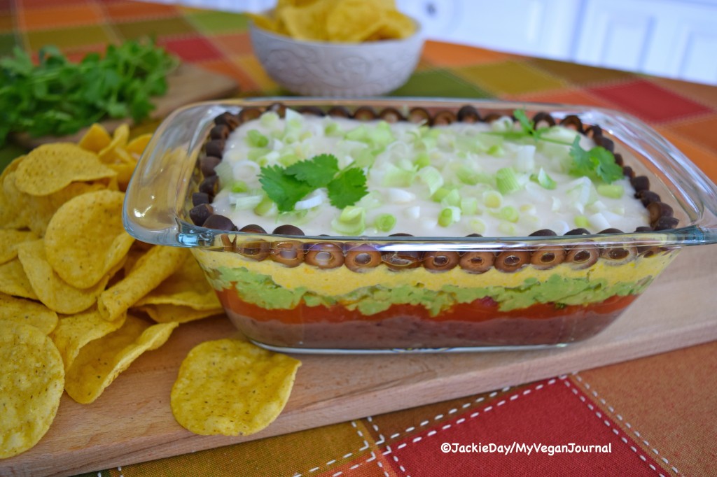 Easy Vegan 7 Layer Dip, Bring On The Chips!