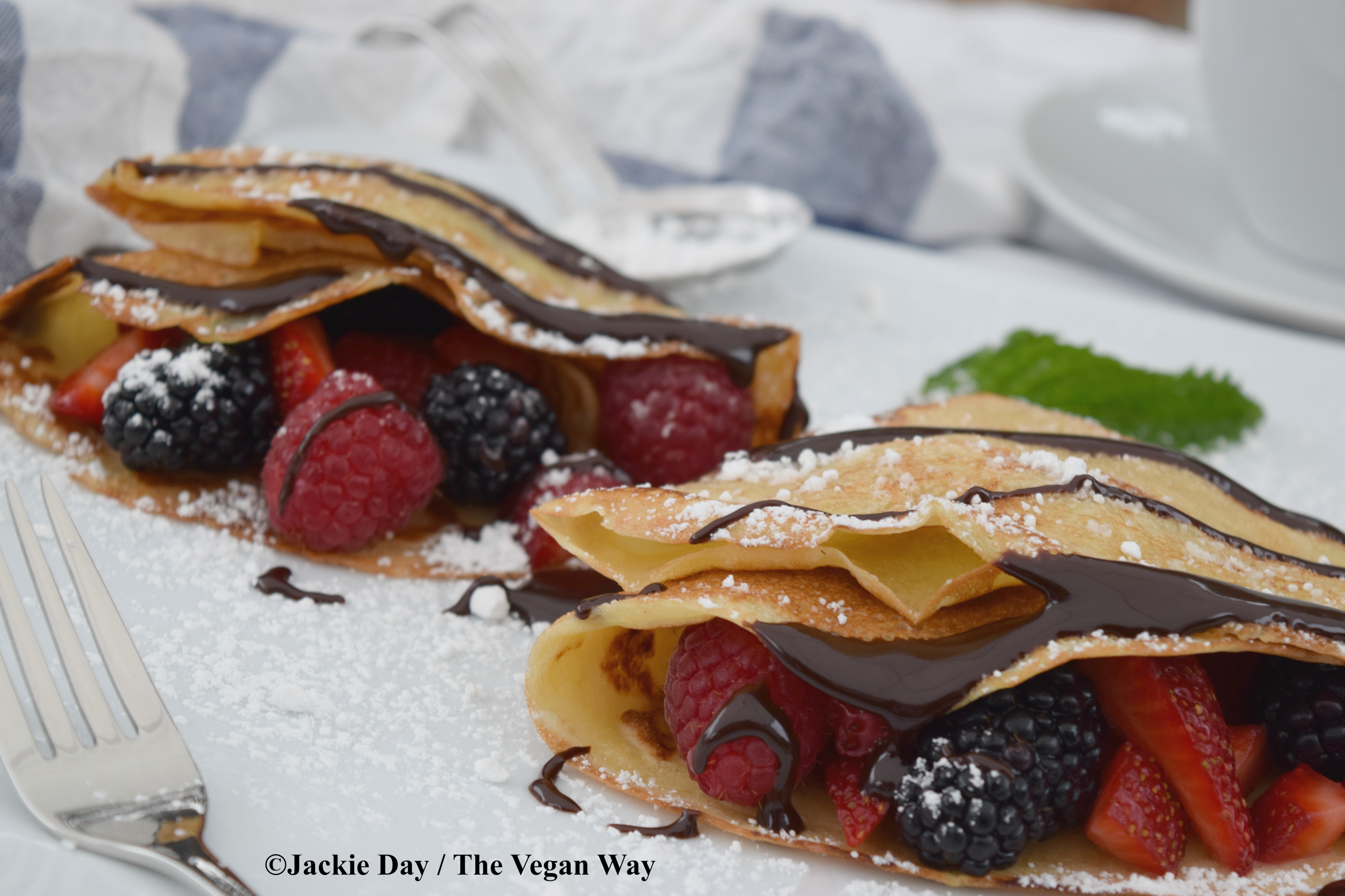 Sweet Sunday French Crepes from The Vegan Way by Jackie Day My Vegan